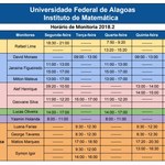 Está disponível o horário de monitoria do semestre 2018.2