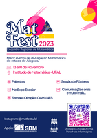 MatFest 2023 - Encontro Regional de Matemática: Semana Olímpica, MatExpo e muito mais