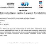 Dinâmica topológica e ergodica de grupos de dimensão infinita